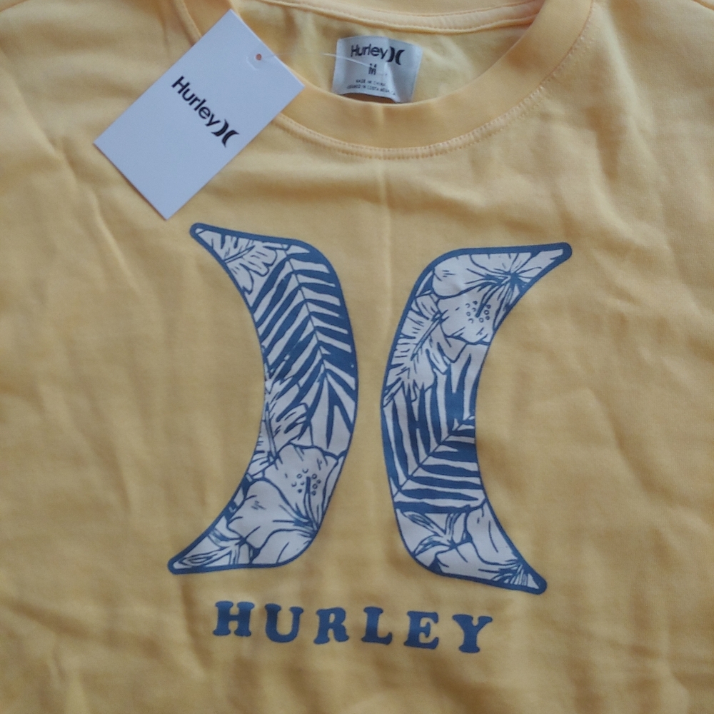 Hurley NEW womens Floral Palm Logo Sweatshirt - Picture 2 of 7